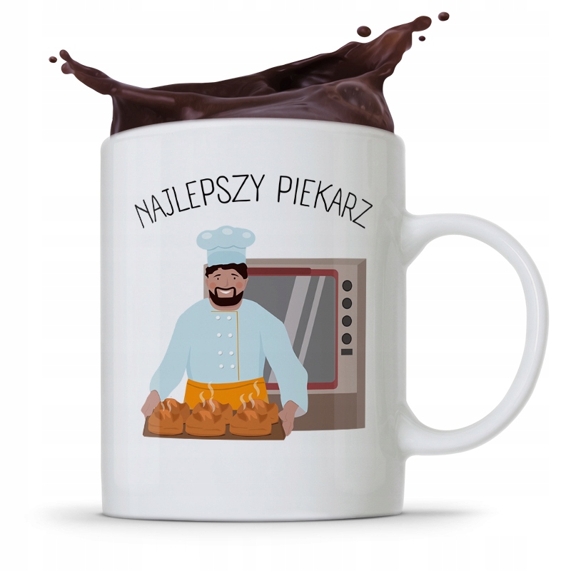 Kubek Prezent Dla Piekarza Najlepszy Piekarz Z Nadrukiem Ze Zdjęciem
