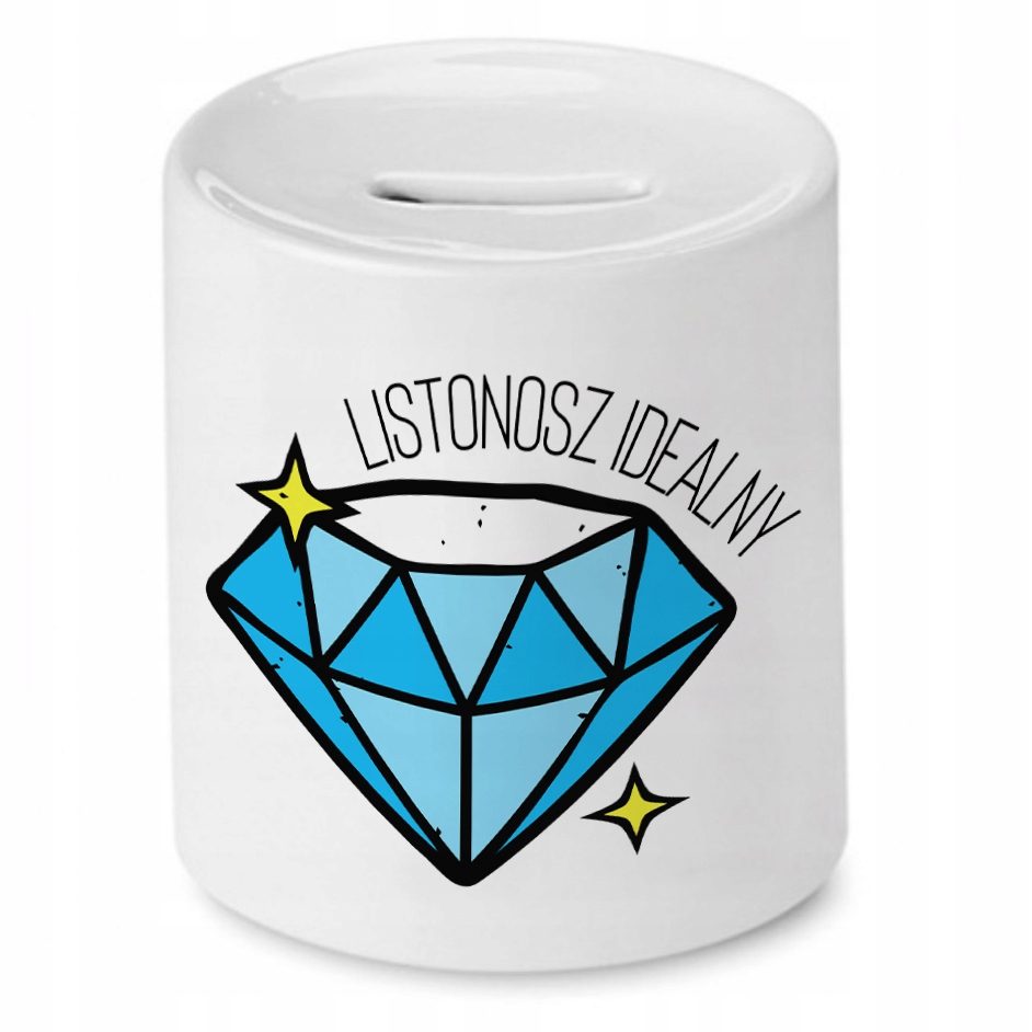 Skarbonka Dla Listonosza Listonosz Idealny Prezent Z Nadrukiem Ze Zdjęciem