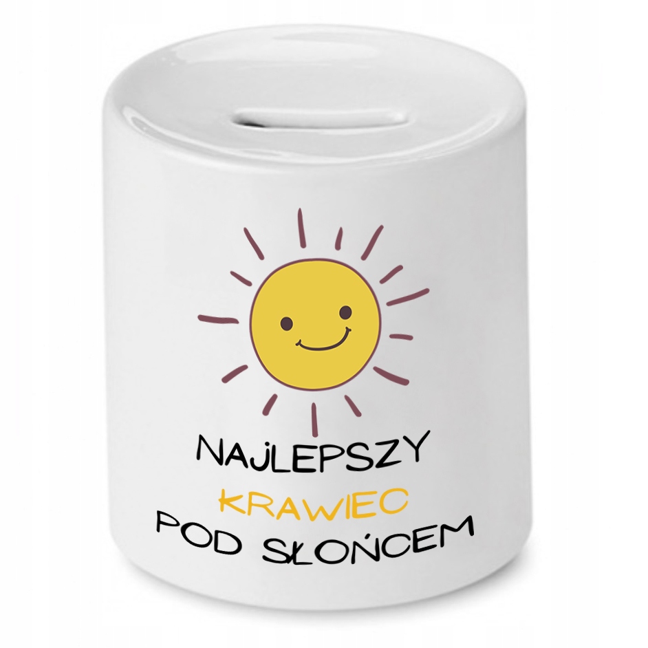 Skarbonka Dla Krawcowej Krawca Najlepszy Pod Z Nadrukiem Ze Zdjęciem