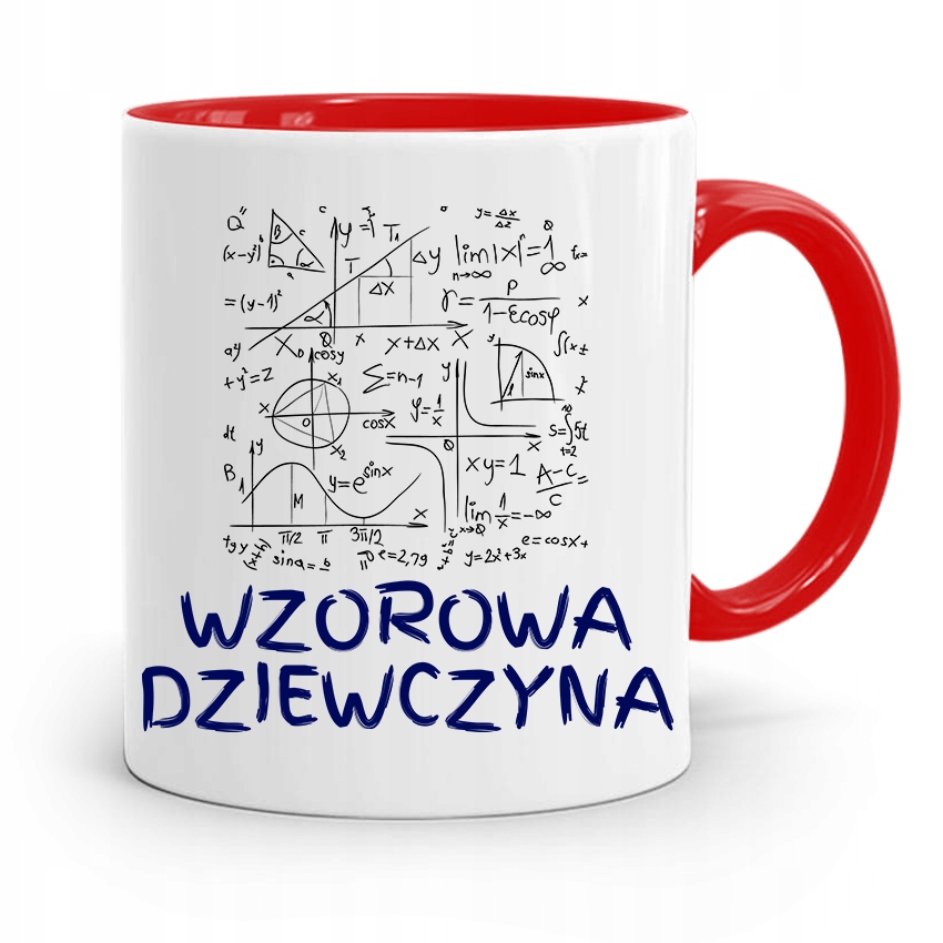 Kubek Czerwony Dla Dziewczyny Wzorowa Dziewczyna Z Nadrukiem Ze Zdjęciem