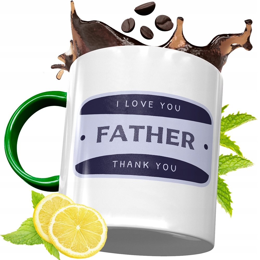 Kubek Zielony Dla Taty Tatusia Na Urodziny Prezent Z Nadrukiem Ze Zdjęciem