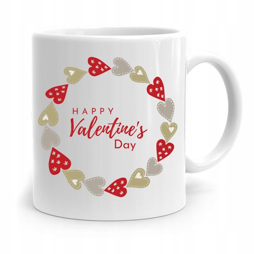 Kubek Prezent Na Walentynki Happy Valentine's Day Z Nadrukiem Ze Zdjęciem