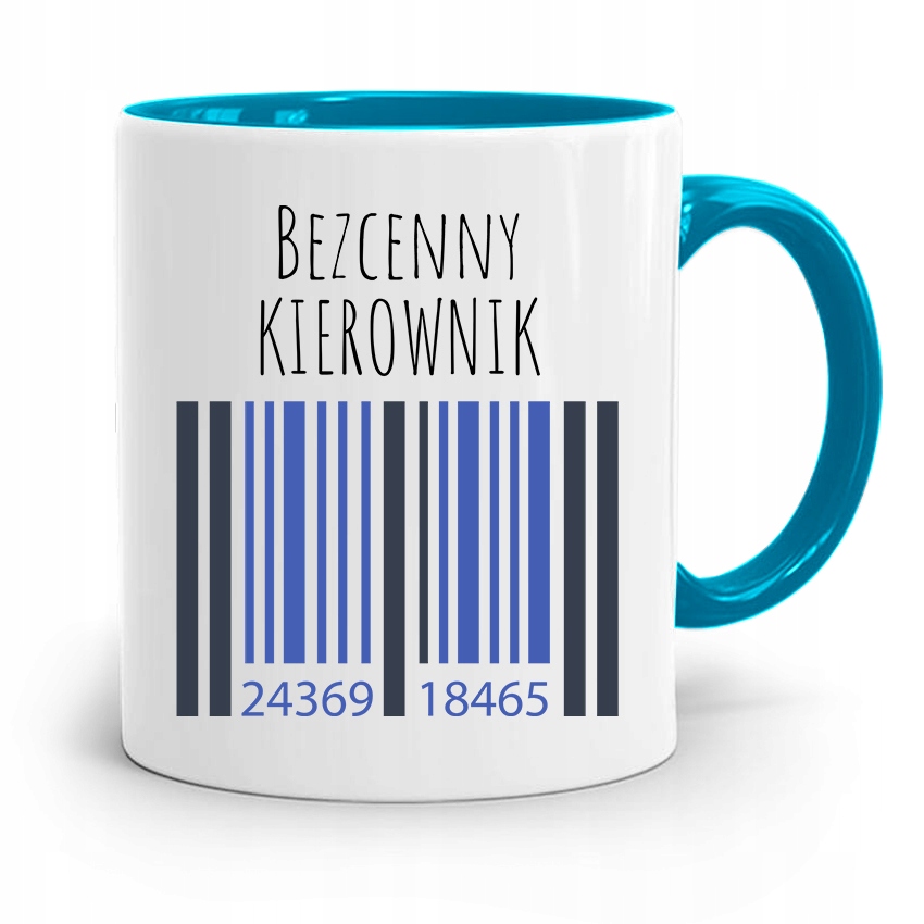Kubek Błękitny Dla Kierownika Bezcenny Kierownik Z Nadrukiem Ze Zdjęciem