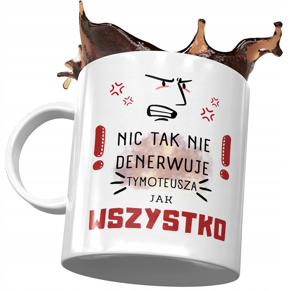 Kubek Dla Tymoteusza Kolegi Przyjaciela Prezent Z Nadrukiem Ze Zdjęciem