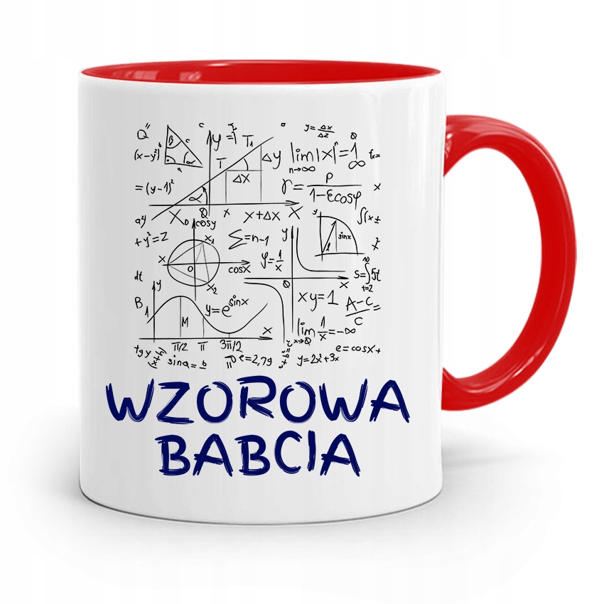 Kubek Czerwony Dla Babci Wzorowa Babcia Z Nadrukiem Ze Zdjęciem