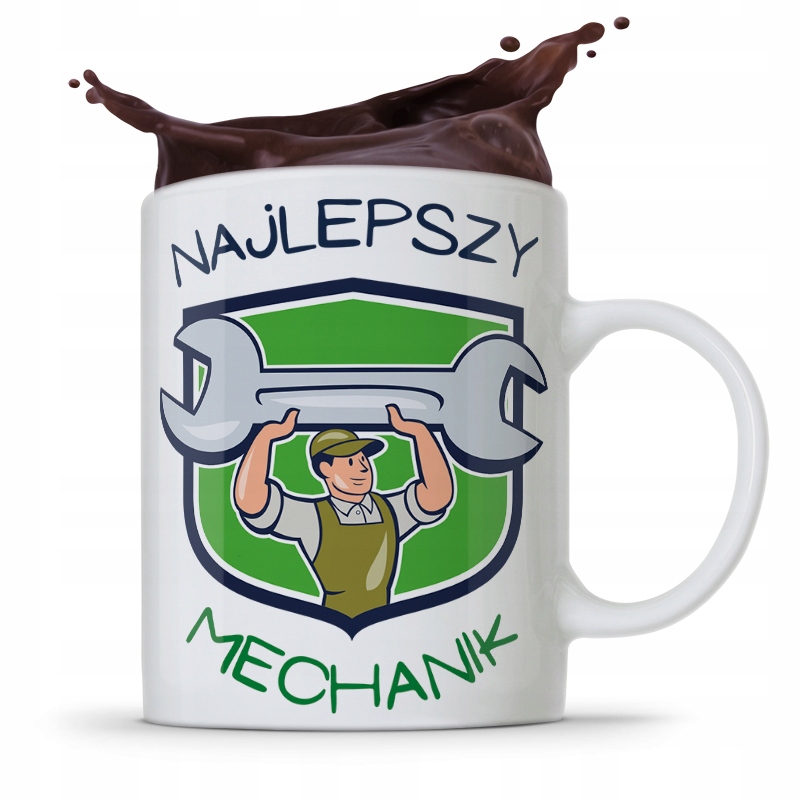Kubek Prezent Dla Mechanika Najlepszy Mechanik Z Nadrukiem Ze Zdjęciem