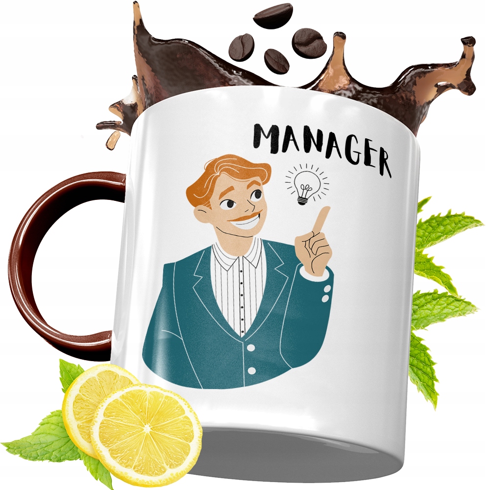 Kubek Bordowy Dla Kierownika Na Urodziny Prezent Z Nadrukiem Ze Zdjęciem