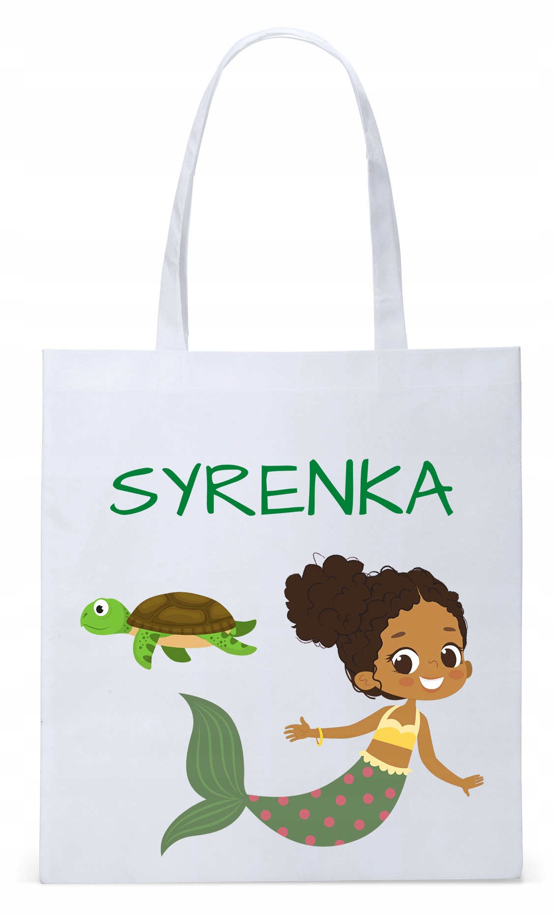 Dla Dzieci Syna Córki Torba Eco Biała Shopper Z Nadrukiem Ze Zdjęciem