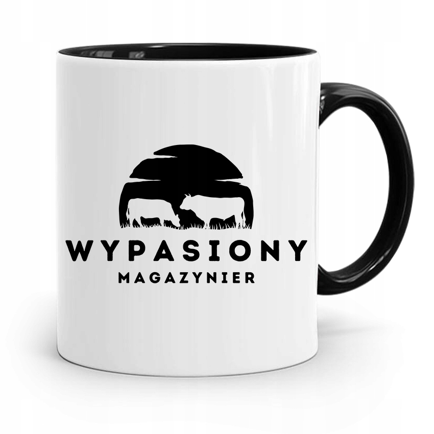 Kubek Czarny Dla Magazyniera Wypasiony Magazynier Z Nadrukiem Ze Zdjęciem