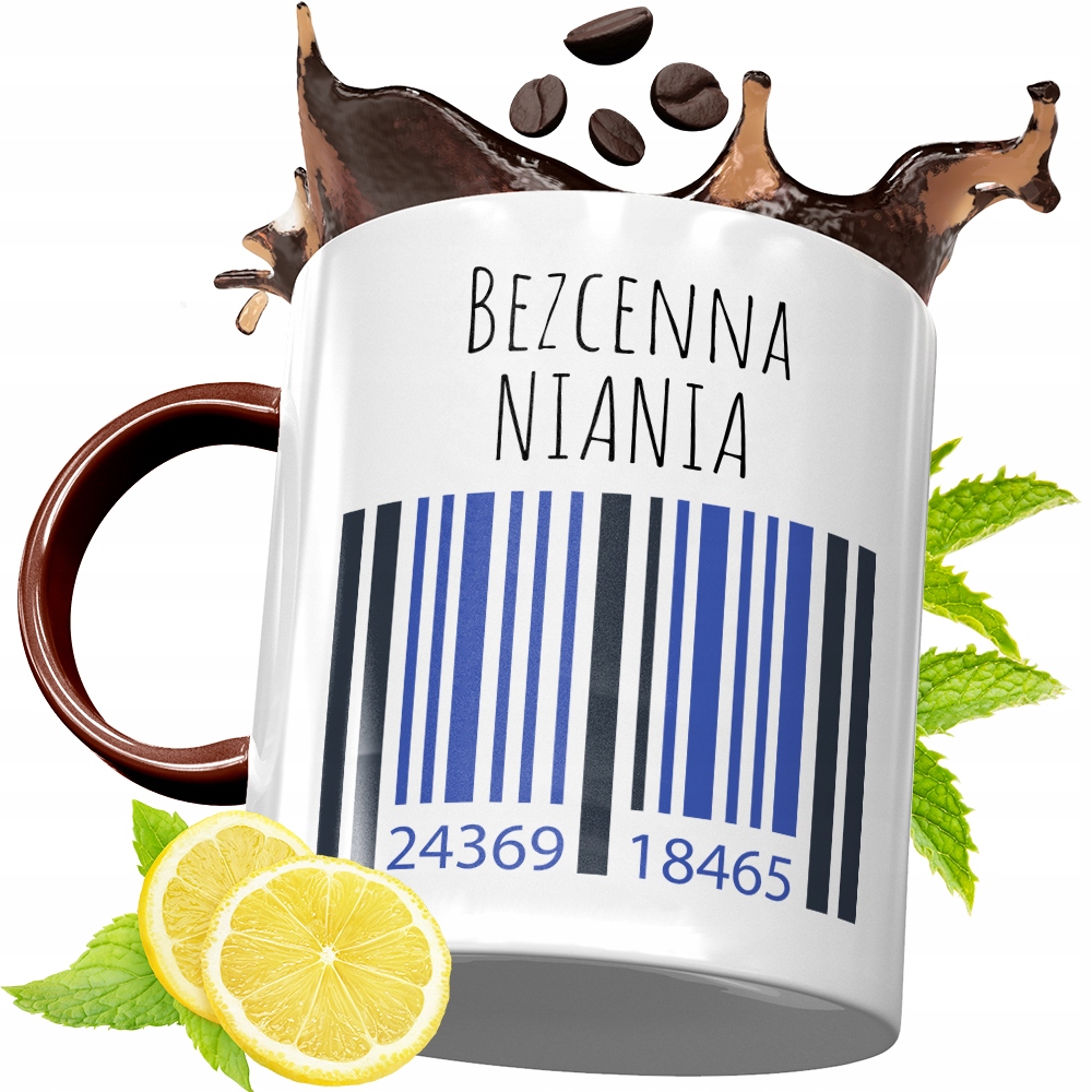 Kubek Bordowy Dla Niani Na Urodziny Prezent Z Nadrukiem Ze Zdjęciem