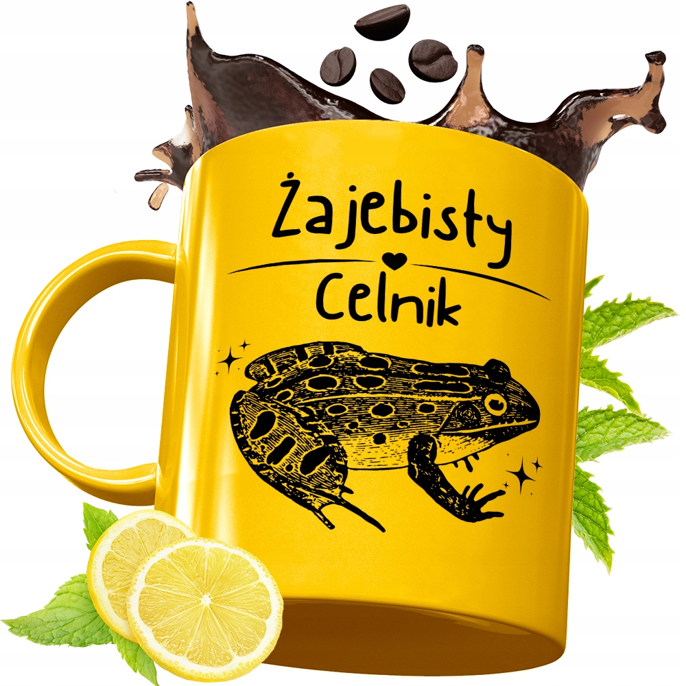 Złoty Kubek Premium Dla Celnika Prezent Z Nadrukiem Ze Zdjęciem