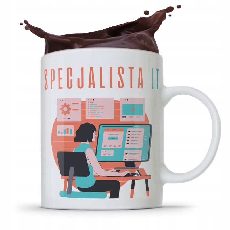 Kubek Informatyka Programisty Specjalista It Z Nadrukiem Ze Zdjęciem