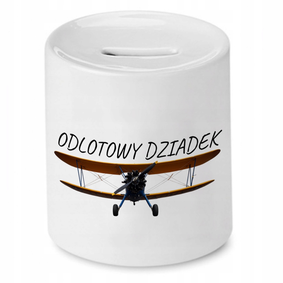 Skarbonka Dzień Dziadka Odlotowy Dziadek Prezent Z Nadrukiem Ze Zdjęciem