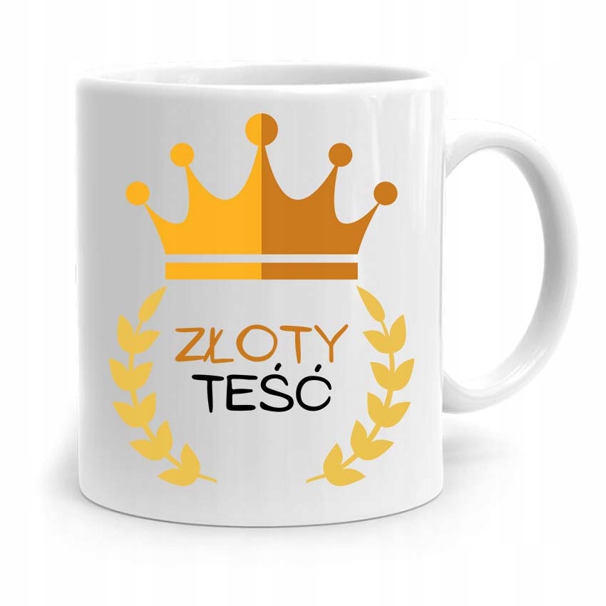 Kubek Prezent Dla Teścia Taty Złoty Teść Z Nadrukiem Ze Zdjęciem