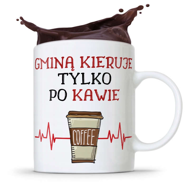 Dla Wójta Kubek Na Prezent Kieruję Po Kawie Z Nadrukiem Ze Zdjęciem