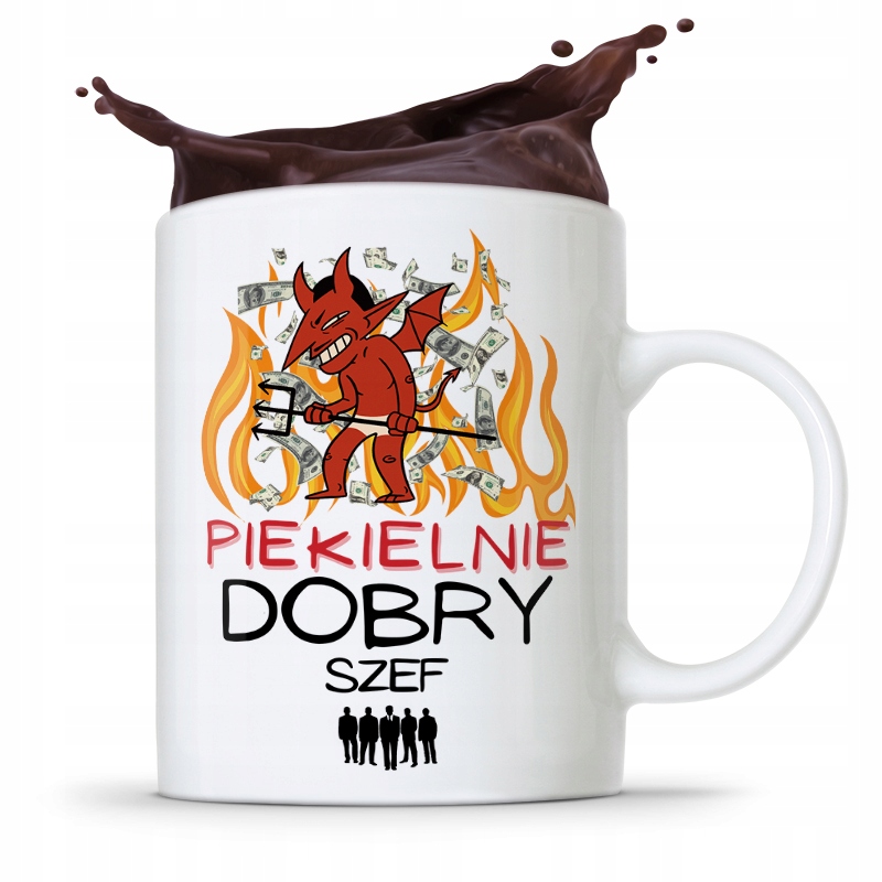 Kubek Prezent Dla Szefa Piekielnie Dobry Szef Z Nadrukiem Ze Zdjęciem