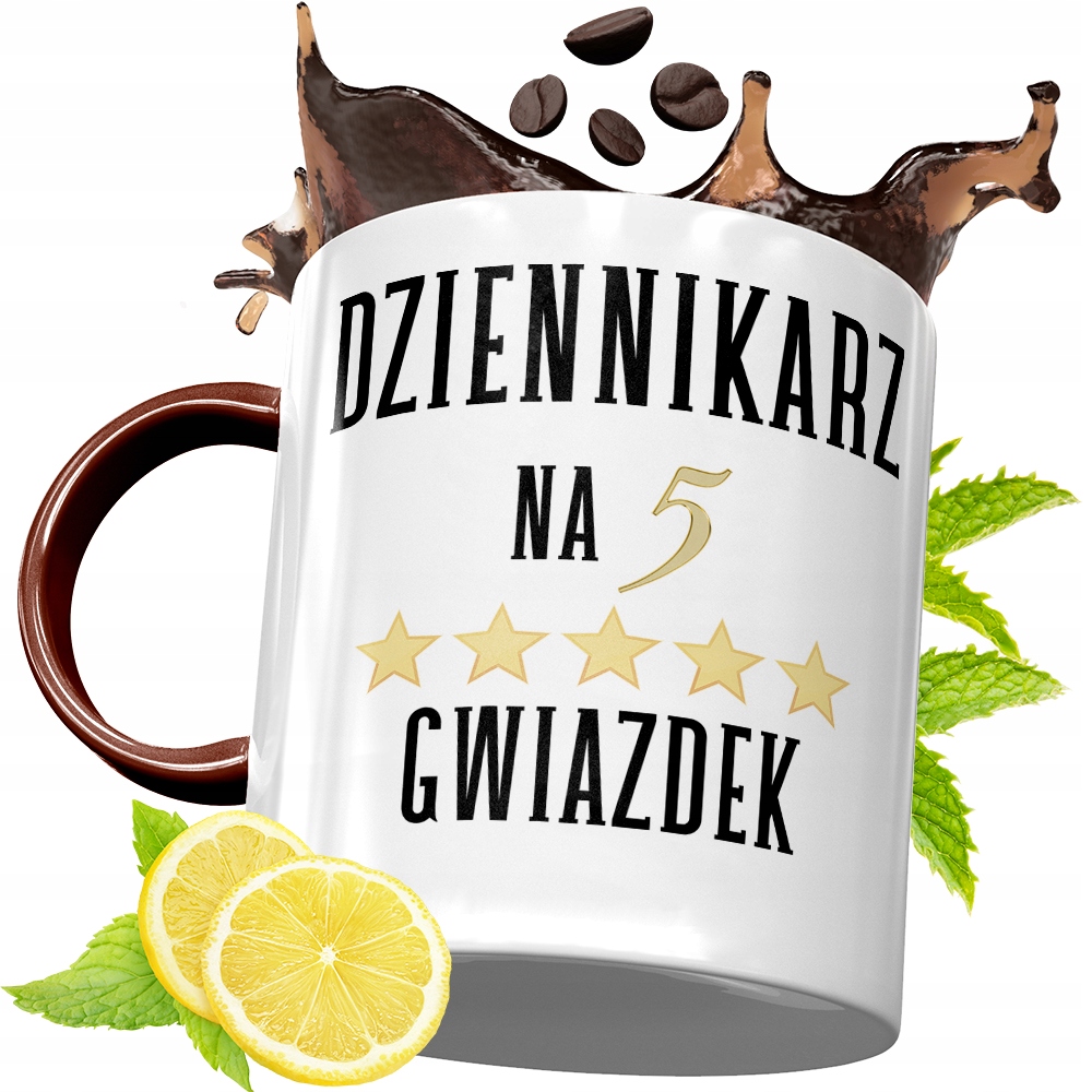 Kubek Bordowy Dla Dziennikarza Na Urodziny Prezent Z Nadrukiem Ze Zdjęciem