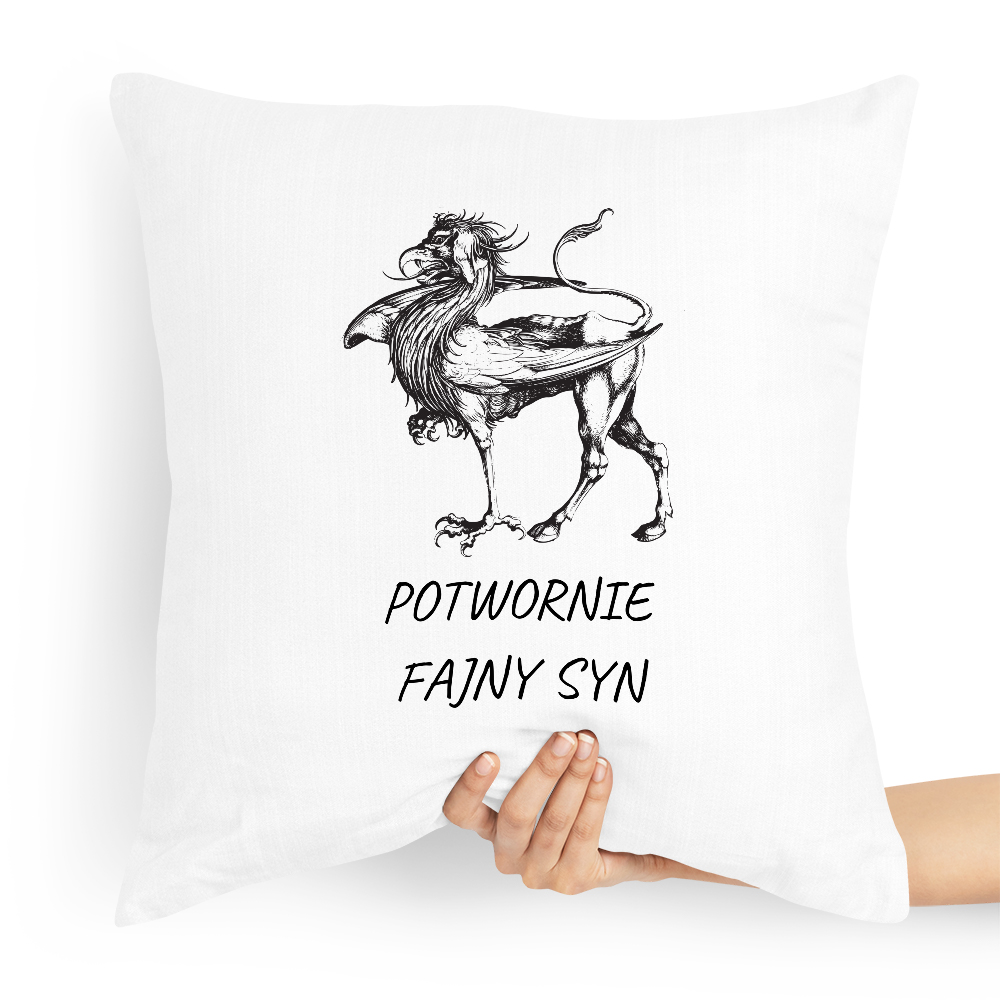 Poduszka Prezent Dla Syna Syneczek Potwornie Fajny Z Nadrukiem Ze Zdjęciem