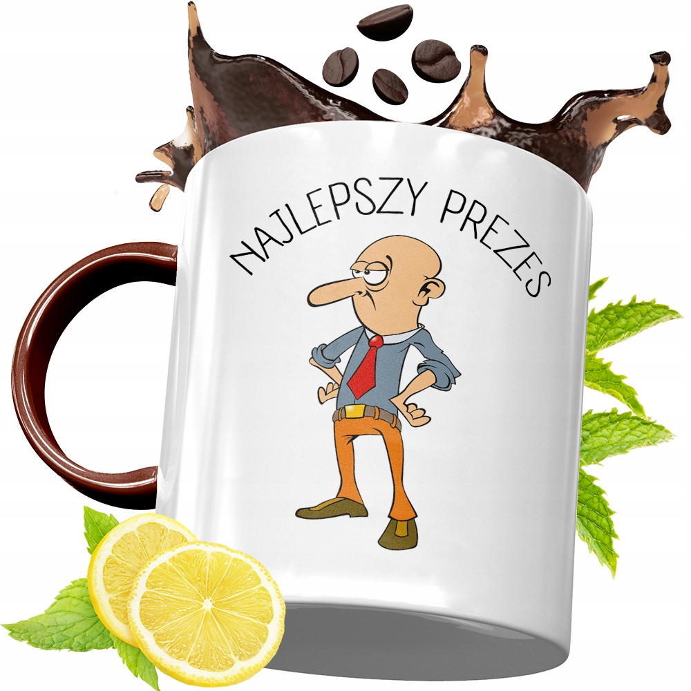 Kubek Bordowy Dla Prezesa Na Urodziny Prezent Z Nadrukiem Ze Zdjęciem