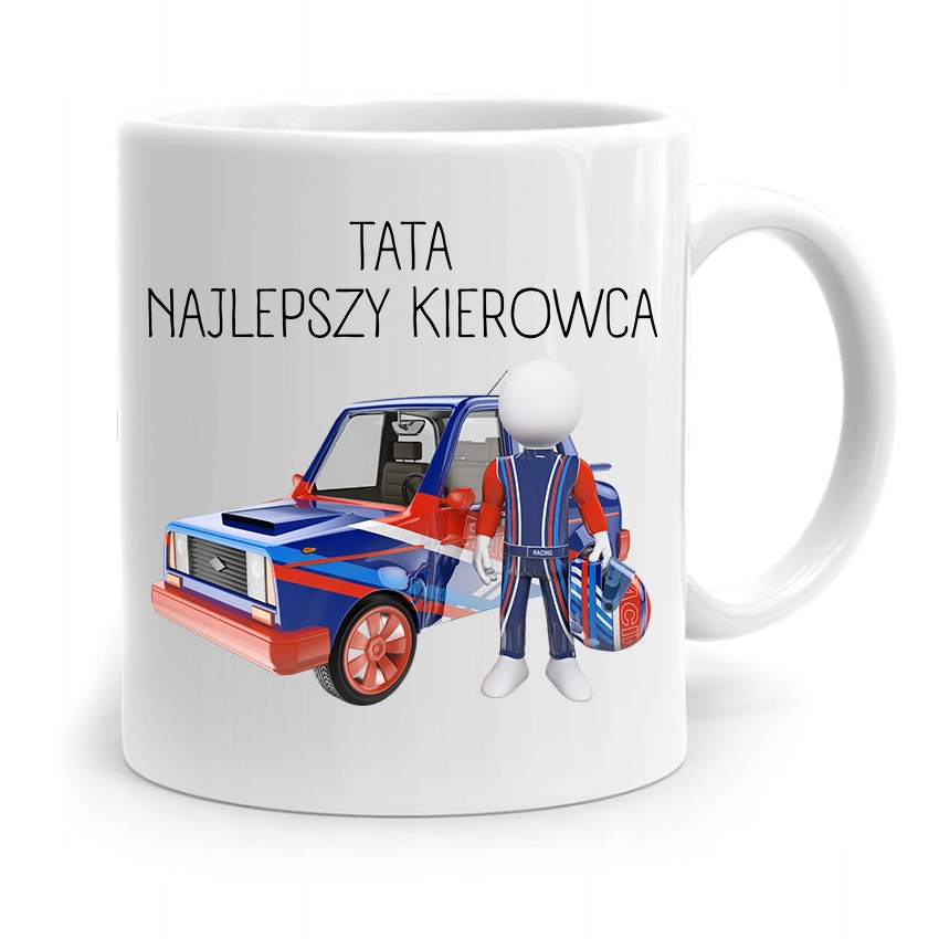 Kubek Na Dzień Ojca Dla Taty Najlepszy Kierowca Z Nadrukiem Ze Zdjęciem