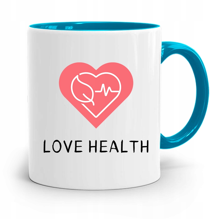 Kubek Błękitny Dla Doktora Lekarz Love Health Z Nadrukiem Ze Zdjęciem