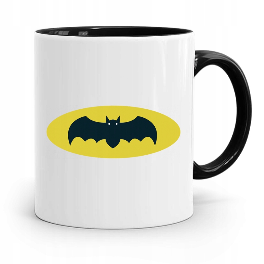 Kubek Czarny Dzień Dziecka Dla Córki Syna Batman Z Nadrukiem Ze Zdjęciem