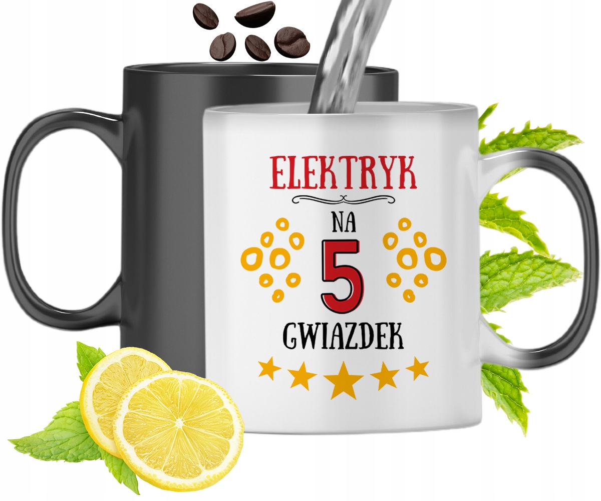 Dla Elektryka Kubek Magiczny Na Prezent Z Nadrukiem Ze Zdjęciem