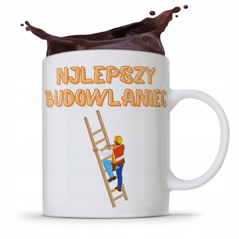 Kubek Budowlańca Majstra Najlepszy Budowlaniec Z Nadrukiem Ze Zdjęciem