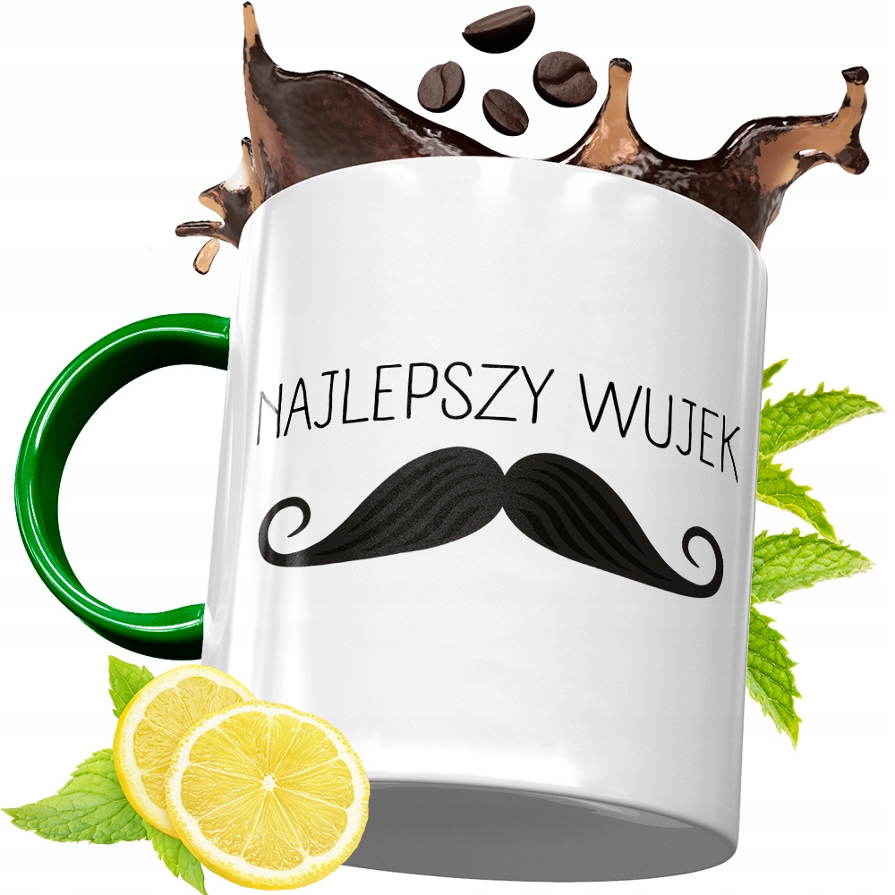 Kubek Zielony Dla Wujka Idealny Prezent Z Nadrukiem Ze Zdjęciem