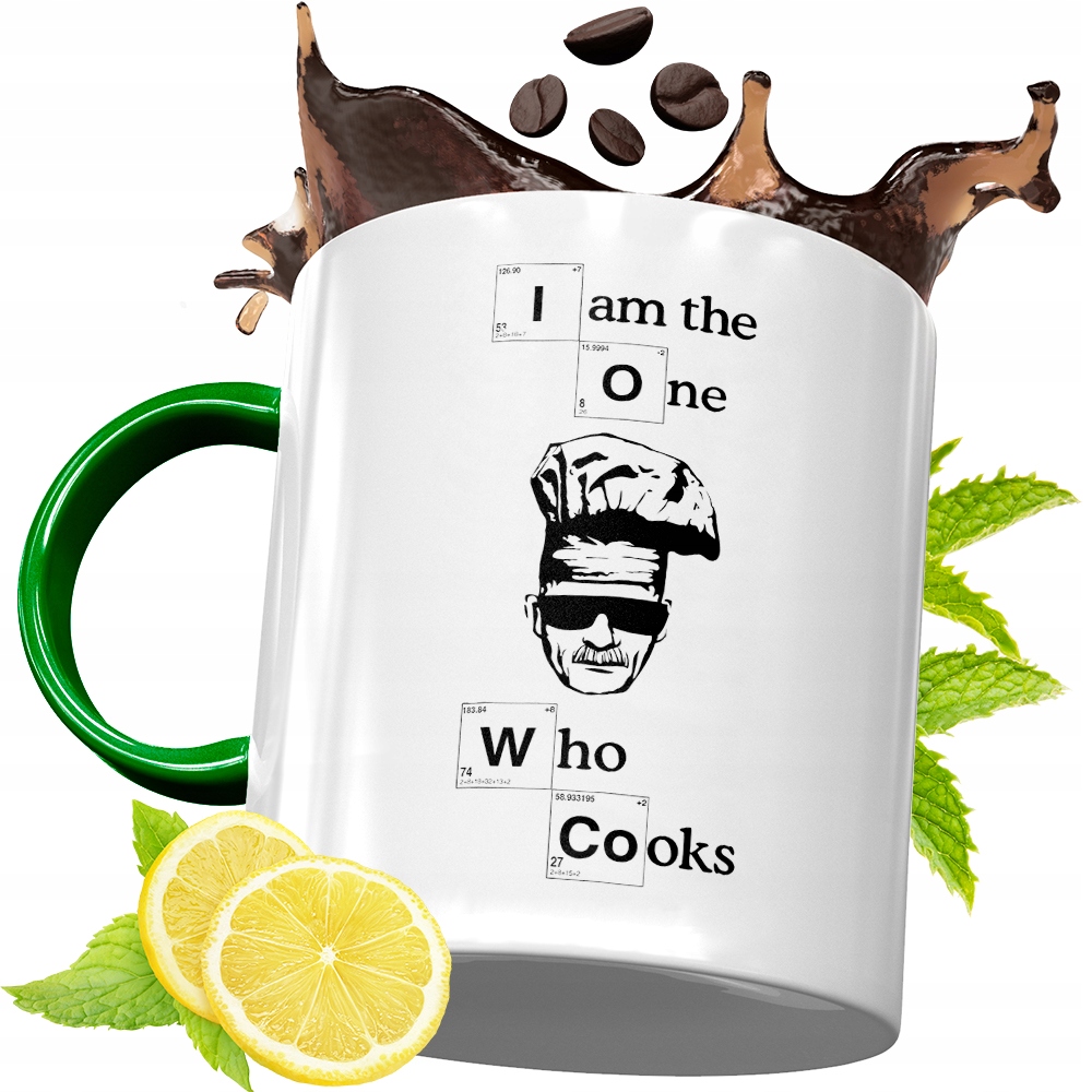 Kubek Zielony Dla Kucharza Idealny Prezent Z Nadrukiem Ze Zdjęciem