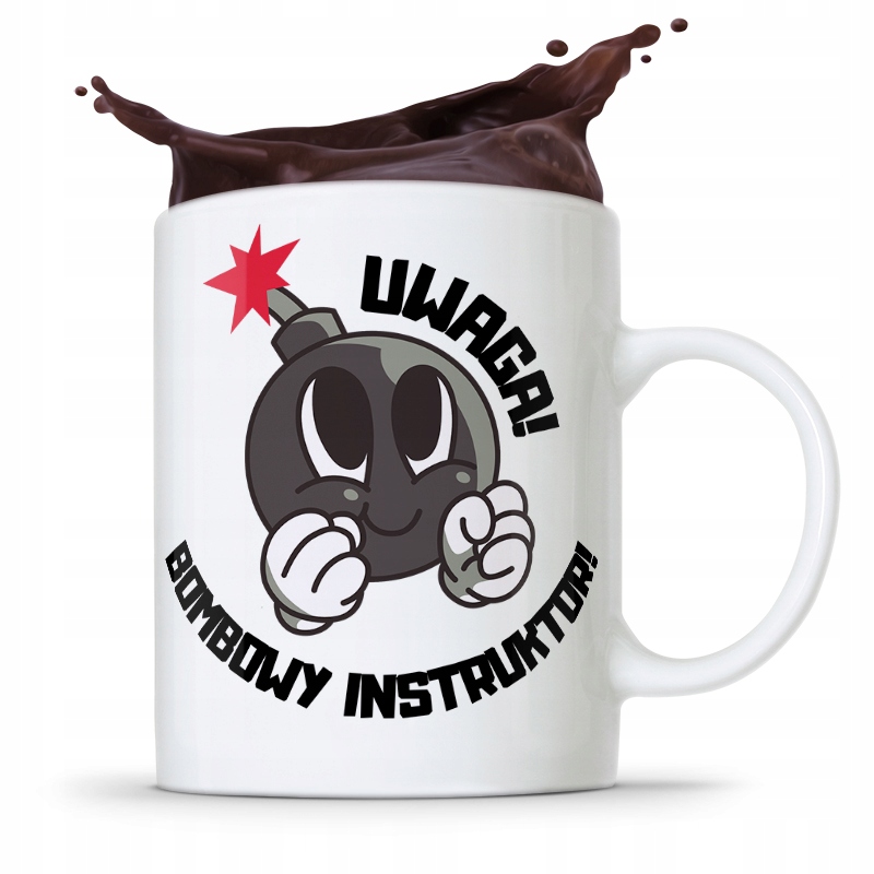 Dla Instruktora Kubek Prezent Bombowy Instruktor Z Nadrukiem Ze Zdjęciem