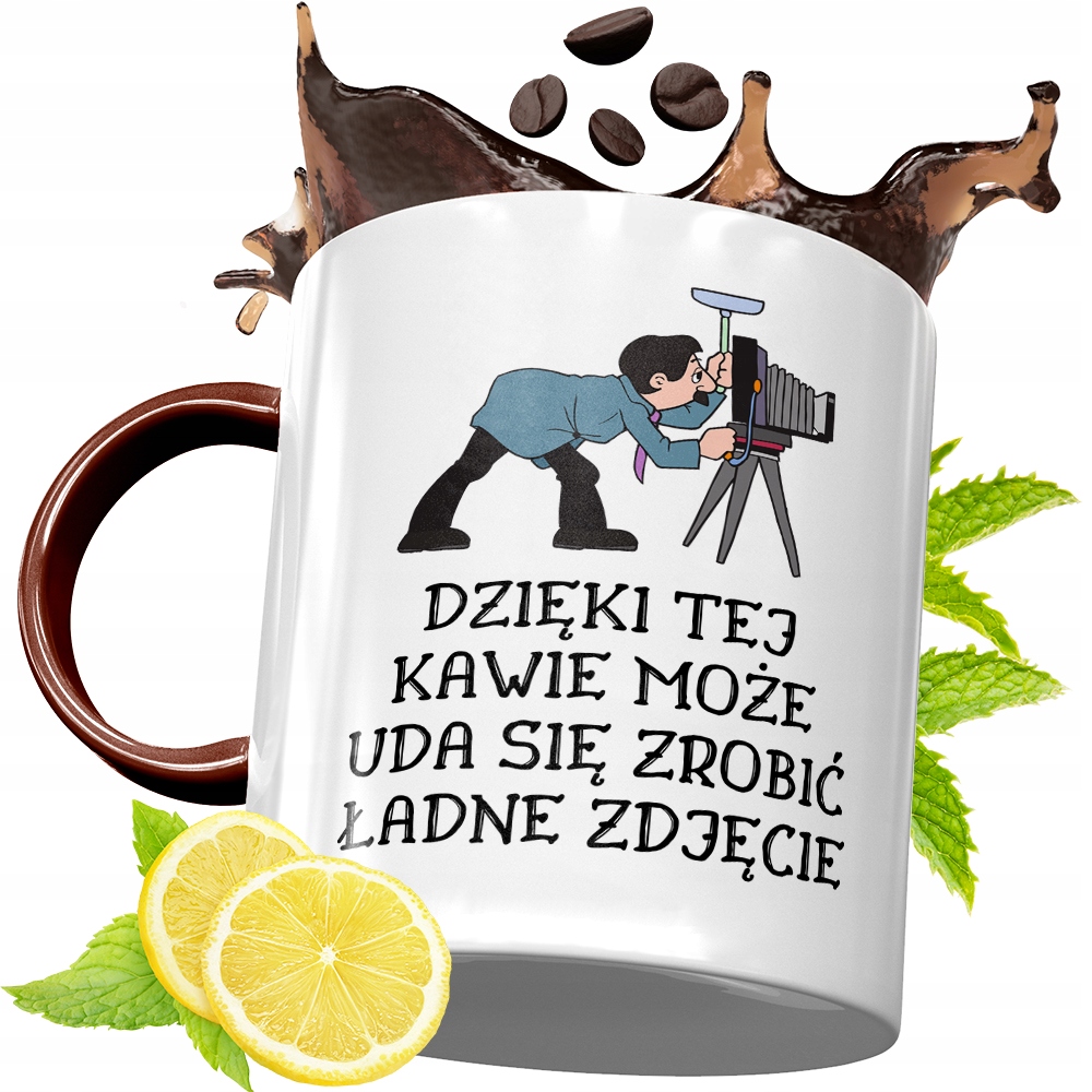 Kubek Bordowy Dla Fotografa Na Urodziny Prezent Z Nadrukiem Ze Zdjęciem