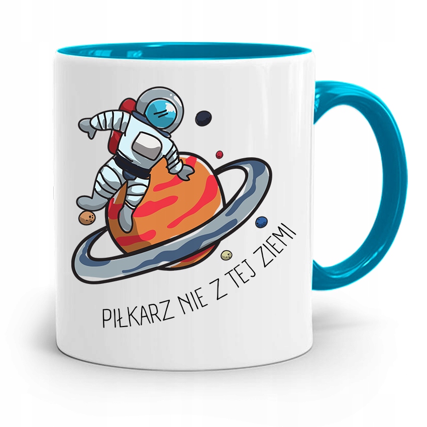 Kubek Błękitny Dla Piłkarza Zawodnika Nie Z Tej Z Nadrukiem Ze Zdjęciem