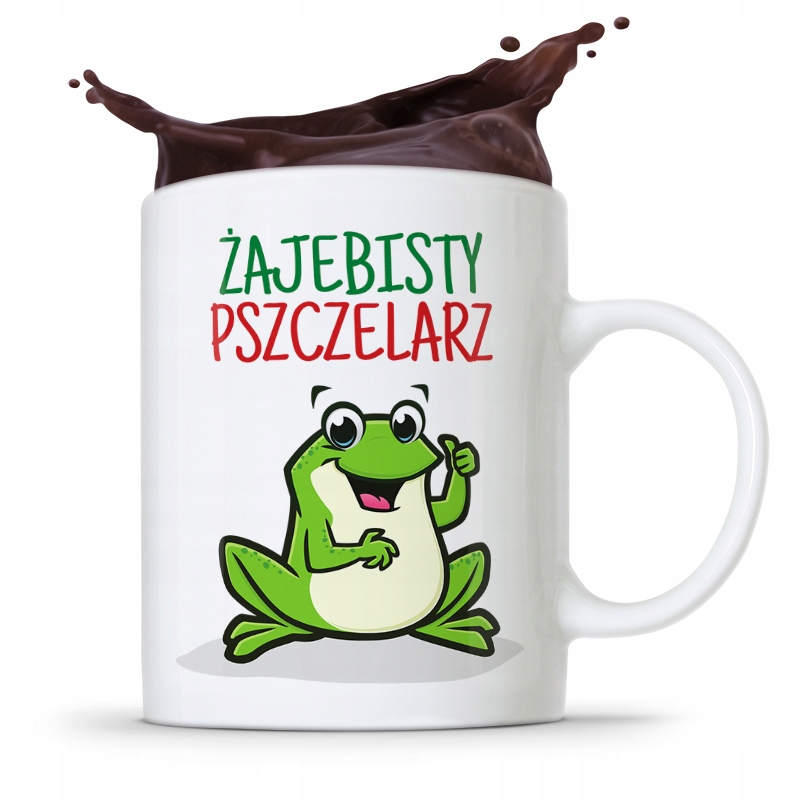 Kubek Prezent Dla Pszczelarza Żajebisty Pszczelarz Z Nadrukiem Ze Zdjęciem