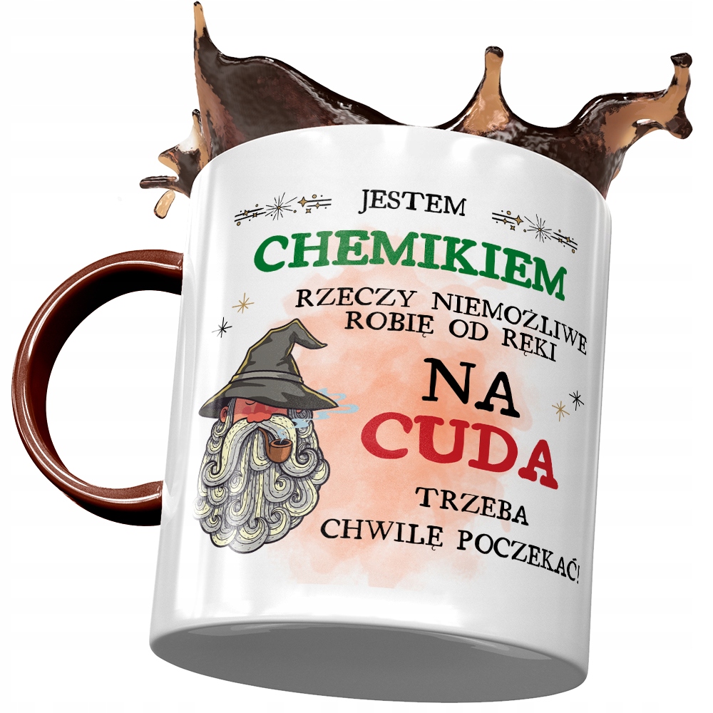 Kubek Bordowy Dla Chemika Jestem Chemikiem Prezent Z Nadrukiem Ze Zdjęciem