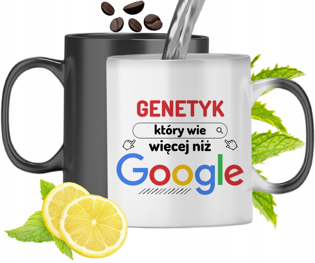 Kubek Magiczny Dla Genetyka Zmieniający Kolor Z Nadrukiem Ze Zdjęciem