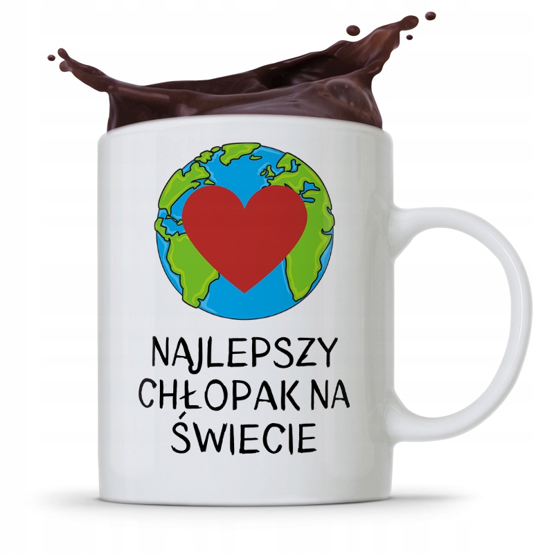 Kubek Prezent Dla Chłopaka Najlepszy Na Świecie Z Nadrukiem Ze Zdjęciem