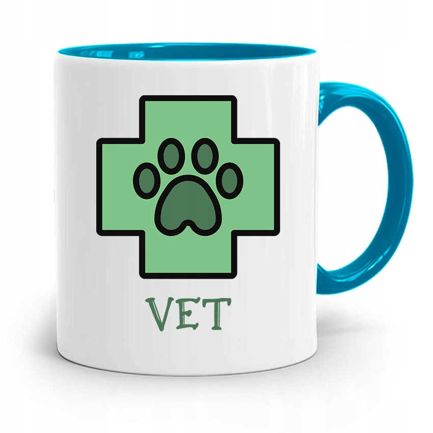 Kubek Błękitny Weterynarza Vet Prezent Z Nadrukiem Ze Zdjęciem