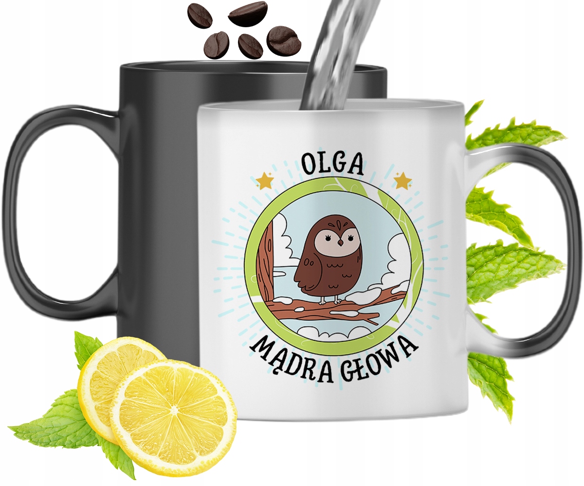 Dla Olgi Kubek Magiczny Córki Dziecka Prezent Z Nadrukiem Ze Zdjęciem