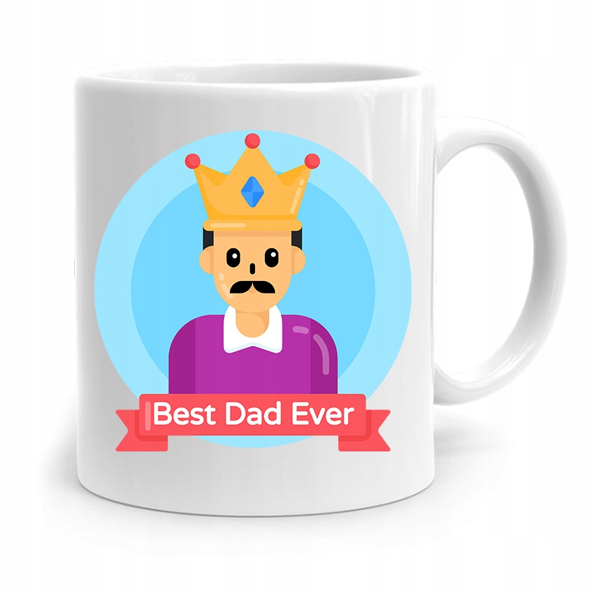 Kubek Na Dzień Ojca Dla Taty Best Dad Ever Prezent Z Nadrukiem Ze Zdjęciem