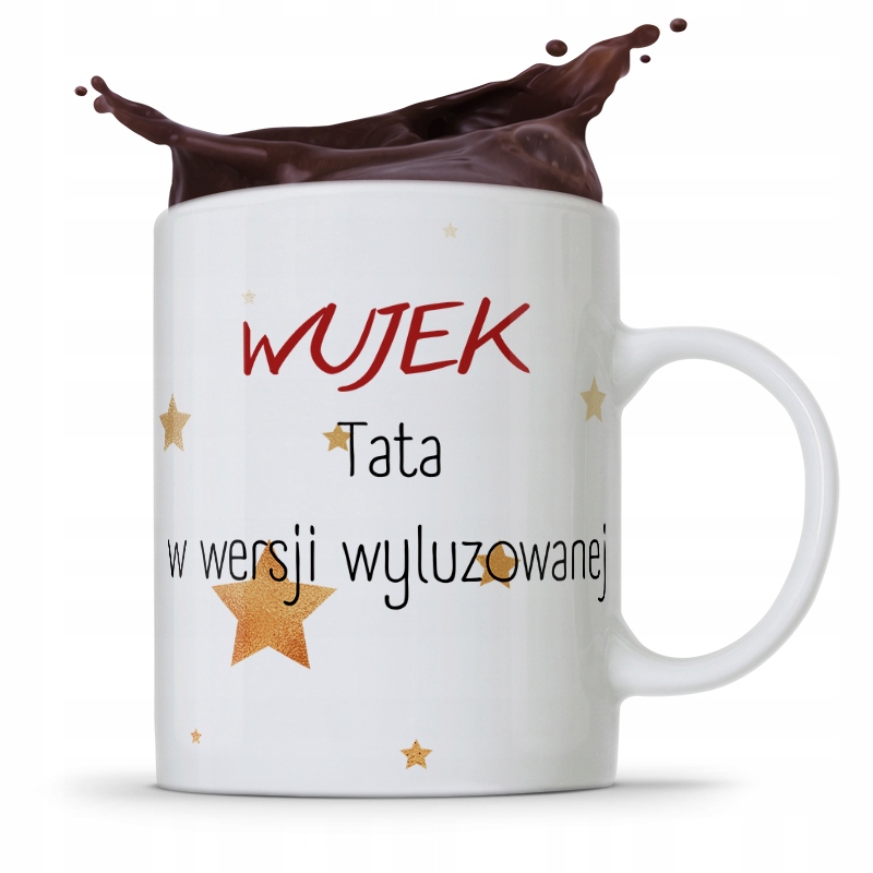 Kubek Prezent Dla Wujka Tata W Wersji Wyluzowanej Z Nadrukiem Ze Zdjęciem