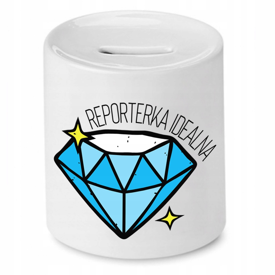 Skarbonka Dla Dziennikarza Reporterka Idealna Z Nadrukiem Ze Zdjęciem