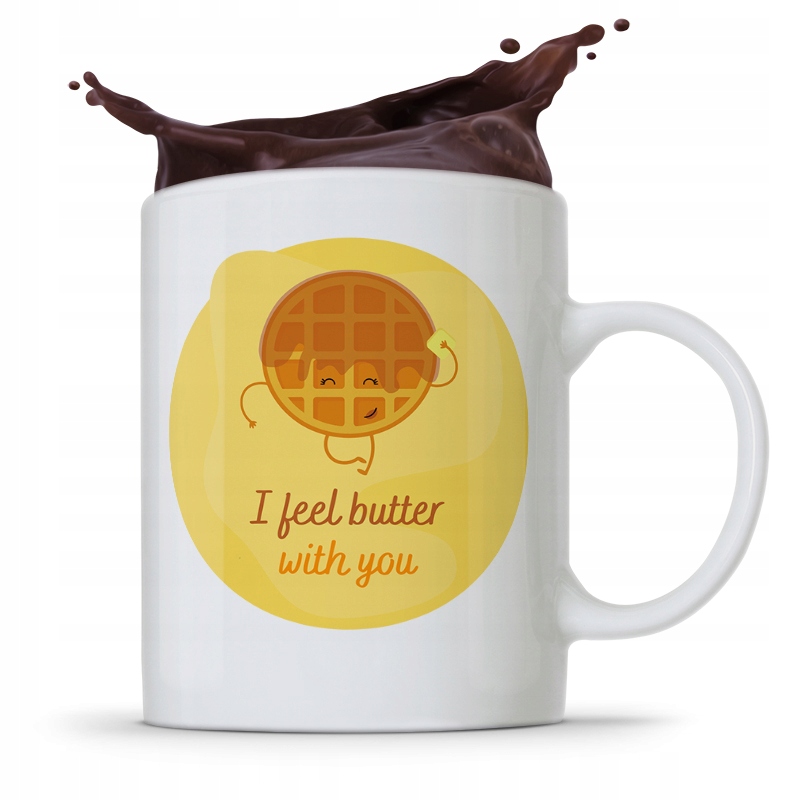 Kubek Prezent Dla Chłopaka I Feel Butter With You Z Nadrukiem Ze Zdjęciem