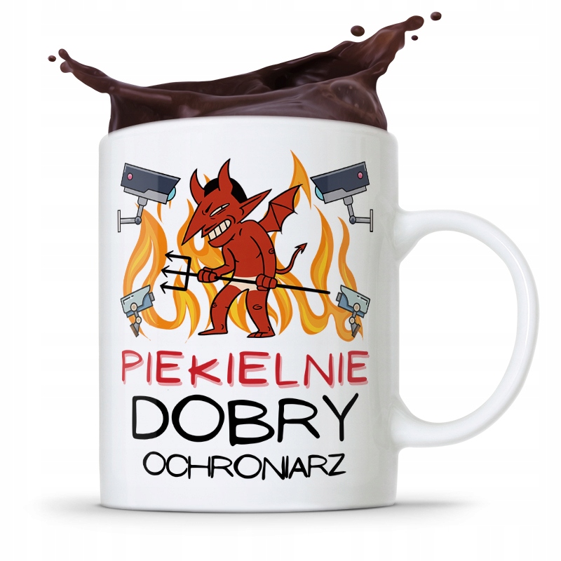 Dla Ochroniarza Stróża Kubek Piekielnie Dobry Z Nadrukiem Ze Zdjęciem