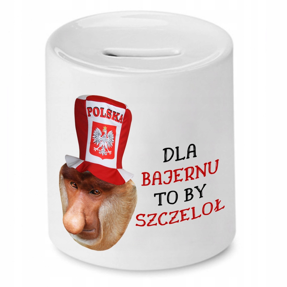 Skarbonka Nosacza Dla Bajernu To By Szczeloł Z Nadrukiem Ze Zdjęciem