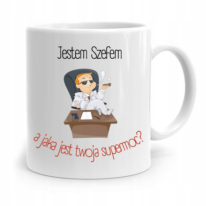 Kubek Prezent Dla Szefa Szefowej Jestem Szefem Z Nadrukiem Ze Zdjęciem