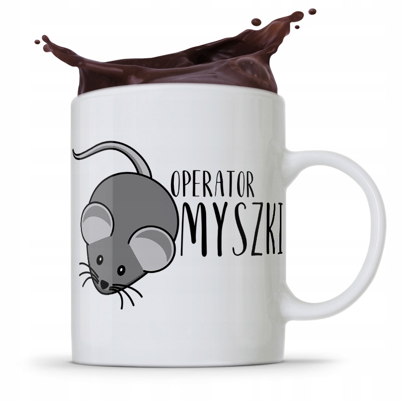 Kubek Informatyka Programisty Operator Myszki Z Nadrukiem Ze Zdjęciem