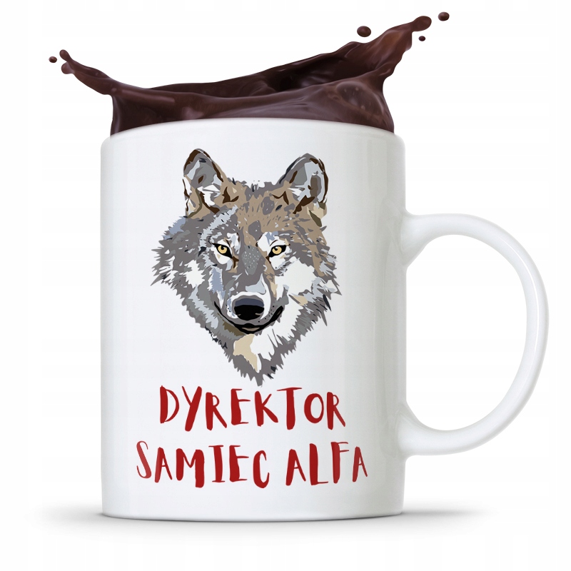 Dla Dyrektora Kubek Dyrektor Samiec Alfa Prezent Z Nadrukiem Ze Zdjęciem