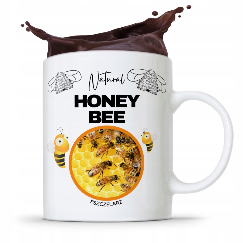 Kubek Prezent Dla Pszczelarza Honey Bee Prezent Z Nadrukiem Ze Zdjęciem
