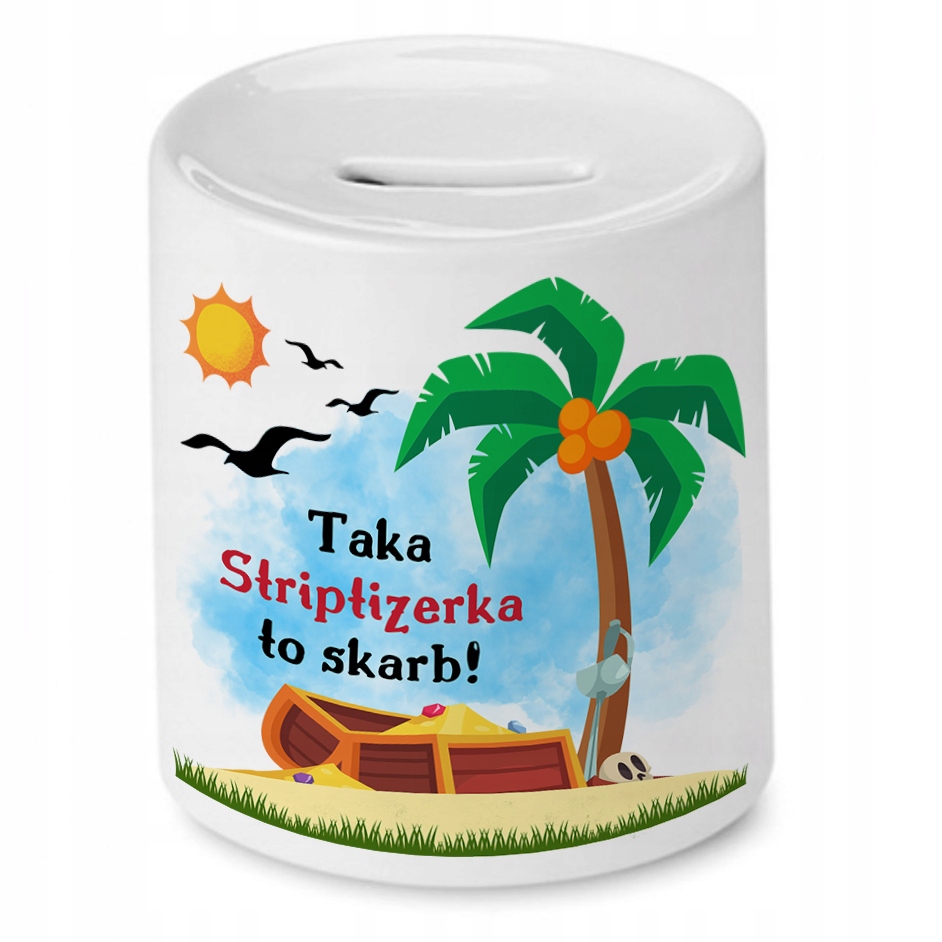 Dla Striptizerki Skarbonka Na Urodziny Na Prezent Z Nadrukiem Ze Zdjęciem